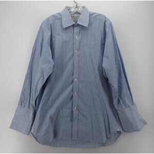 Turnbull & Asser Shirt 16 Button Up Formal Striped French Cuffs Large